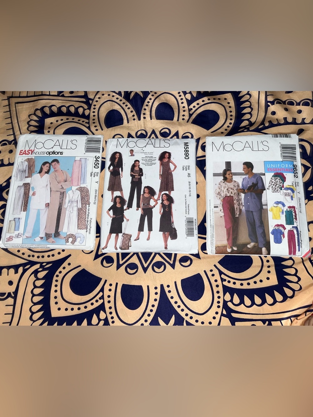 McCall's trio sewing patterns